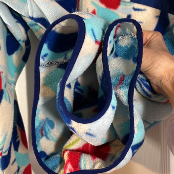 EXC Patagonia 2016 Fleece Synchilla Snap-T Feather Dance Channel Blue Women’s L - Picture 8 of 15